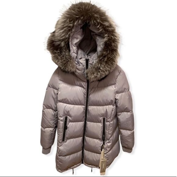 ❤️SOLD❤️Soia & Kyo Alenne Jacket With Fur Trim in Ash - Picture 8 of 13
